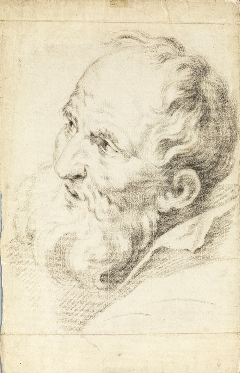 Scuola Veneta del XVIII Secolo - Studio di Testa Senile