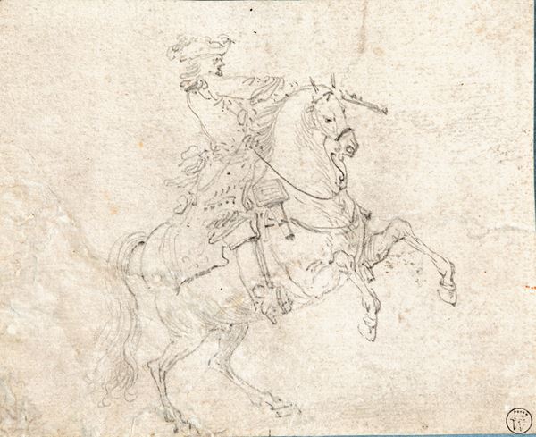 Charles Parrocel - Studio per cavaliere a caccia