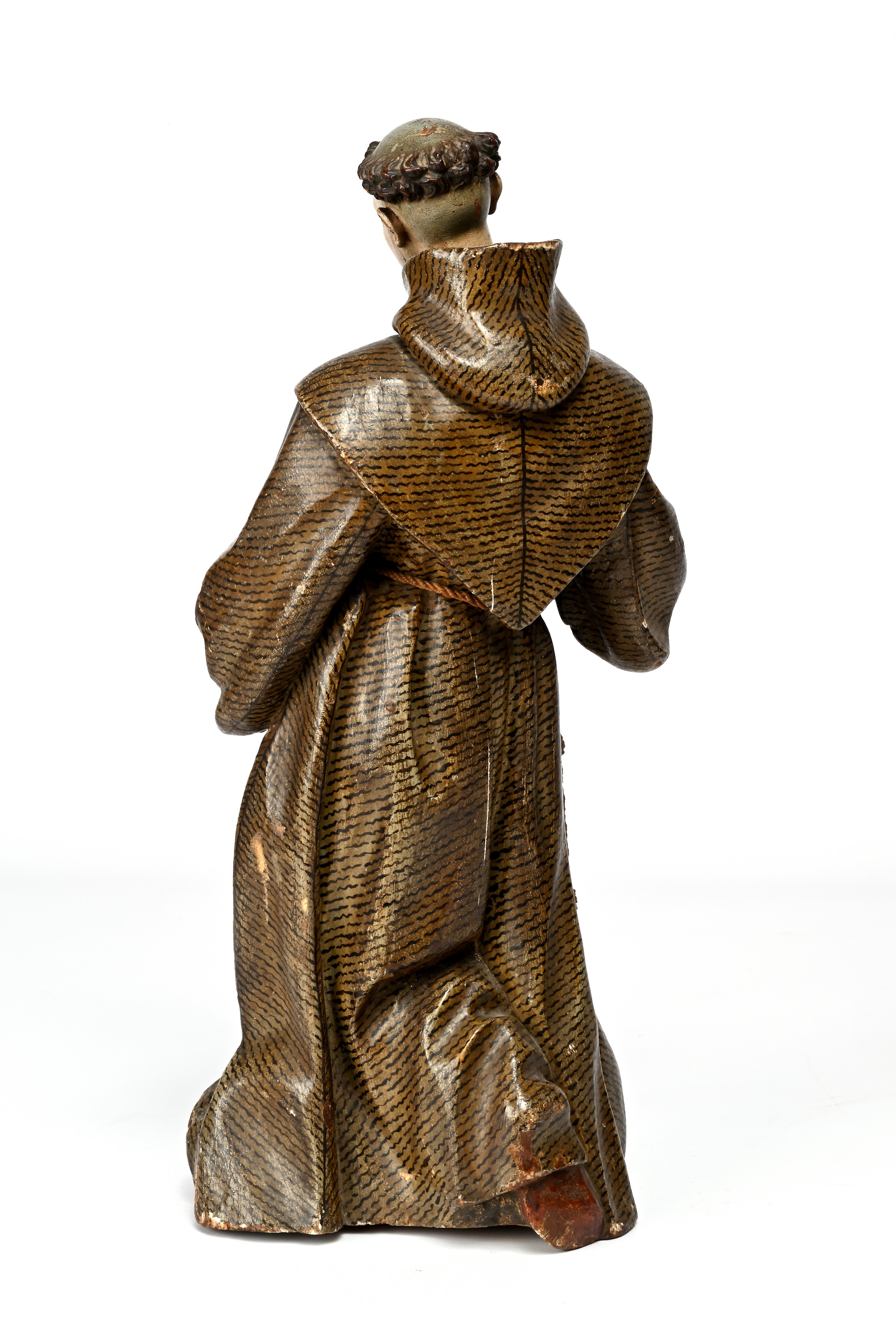 Sant'antonio di Padova in Legno Policromo, Spagna, XVIII Secolo