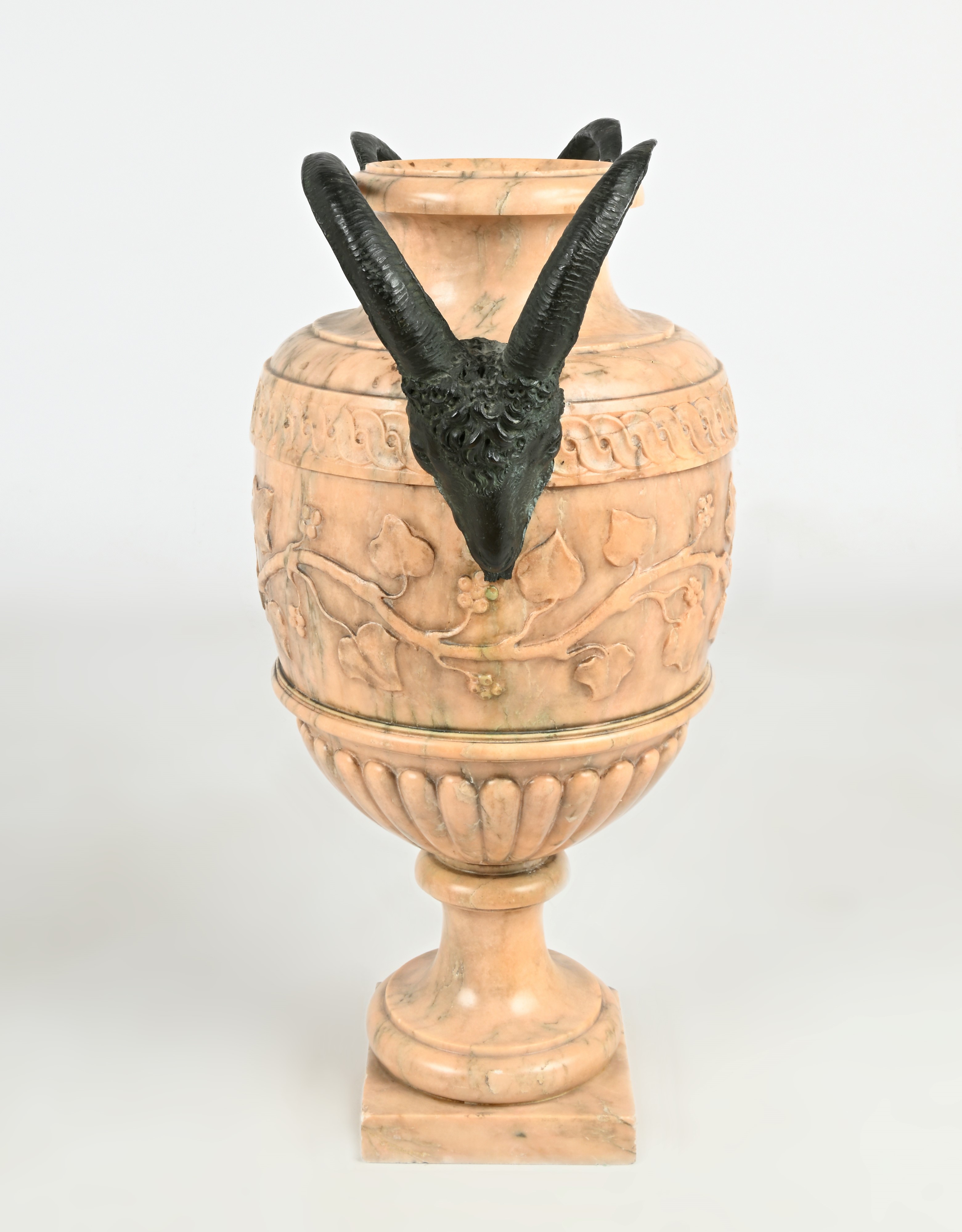 Vaso in Marmo Giallo e Bronzo, Italia, Periodo del Grand Tour