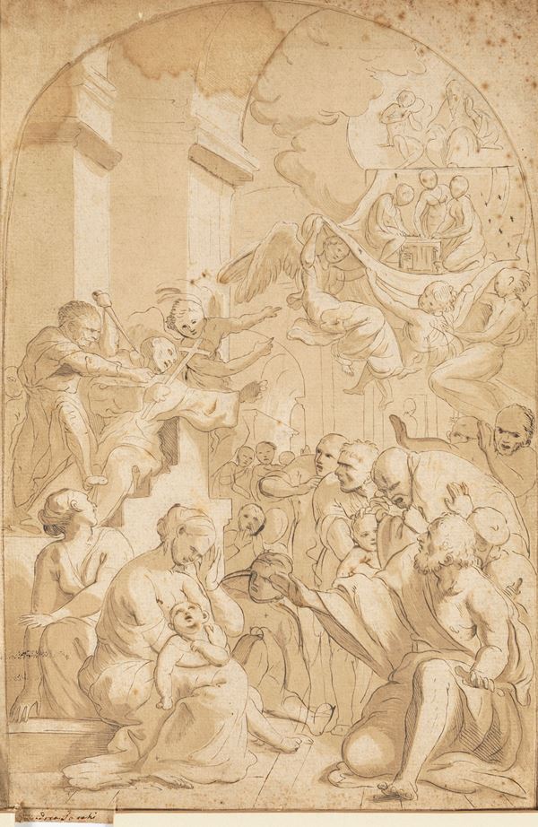 Pietro Testa - Martirio di Sant'Angelo Carmelitano