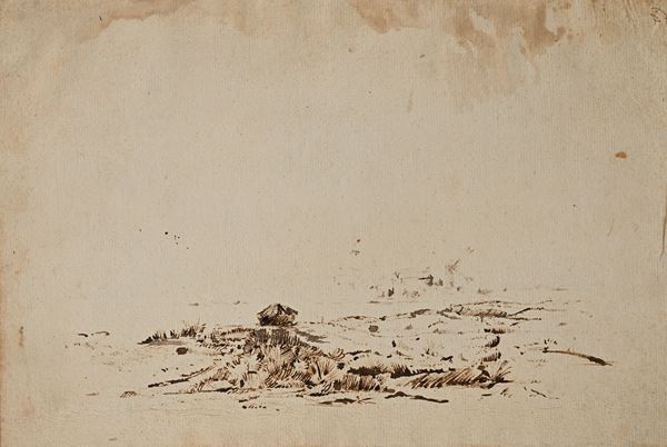 Scuola olandese del XVII secolo - Studio di campagna