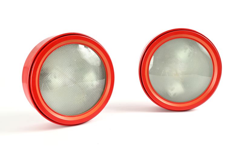 Coppia di plafoniere mod. 3055/25 prod. Arteluce