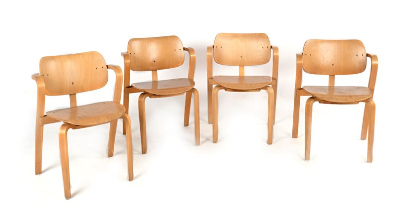 4 Sedie mod. Aslak prod. Artek