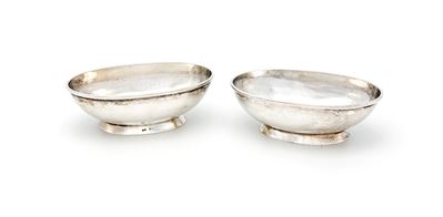Coppia di Vaschette Ovali in Argento 800/000