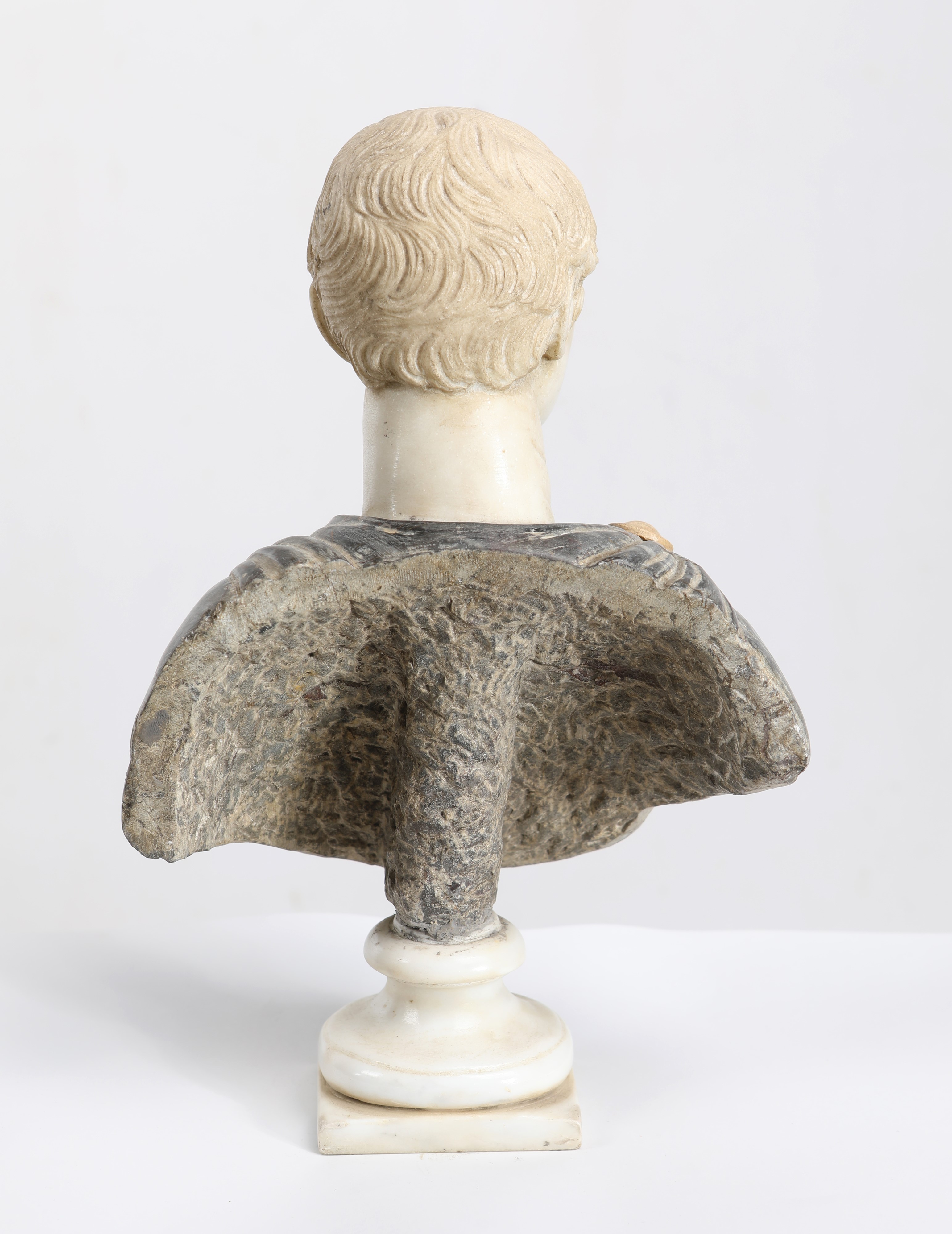 Piccolo Busto Dell'imperatore Marco Ulpio Traiano, Fine del XIX Secolo