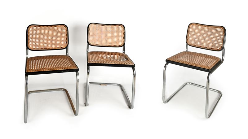 Marcel Breuer - 3 Sedie Modello Cesca