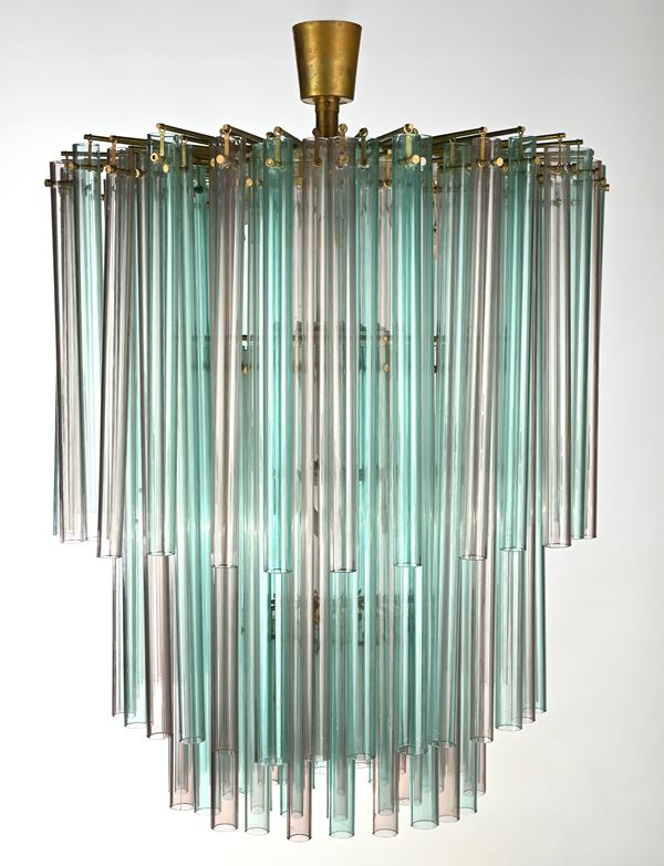 Venini Murano - Imponente e raro lampadario da soffitto di Venini