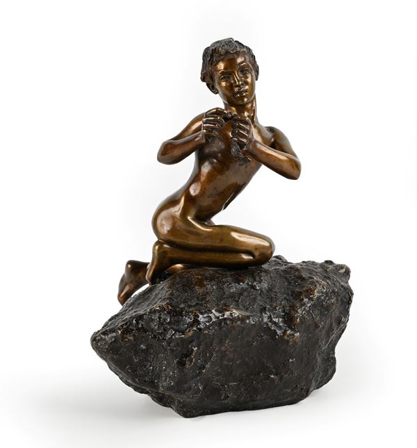 Vincenzo Gemito - Pescatorello sullo scoglio