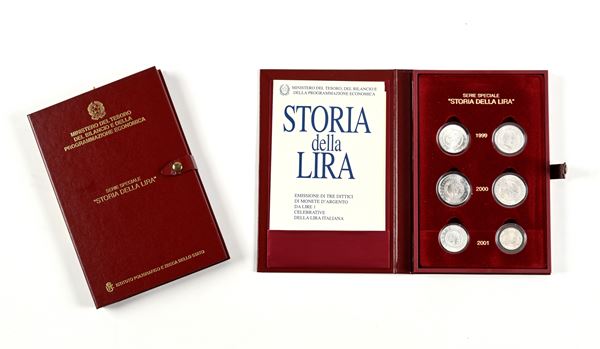2 Confezioni della Serie Speciale "Storia della Lira"