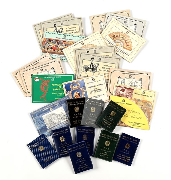 Lotto di 26 monete da 500 Lire Repubblica Italiana