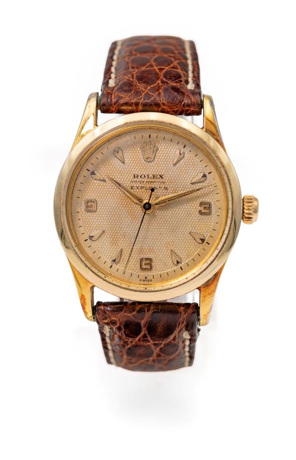 Rolex Explorer - Orologio da polso laminato in oro.