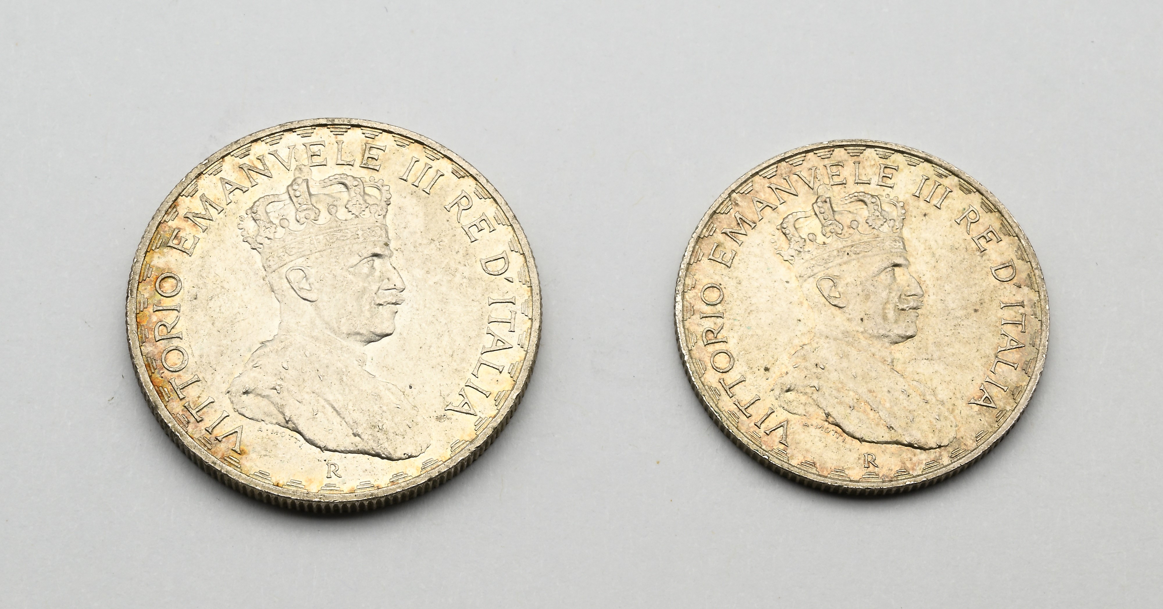 5 e 10 Lire 1925 Somalia Italiana Vittorio Emanuele III