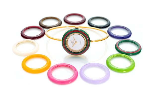 Gucci - Orologio polso donna Change Bezel