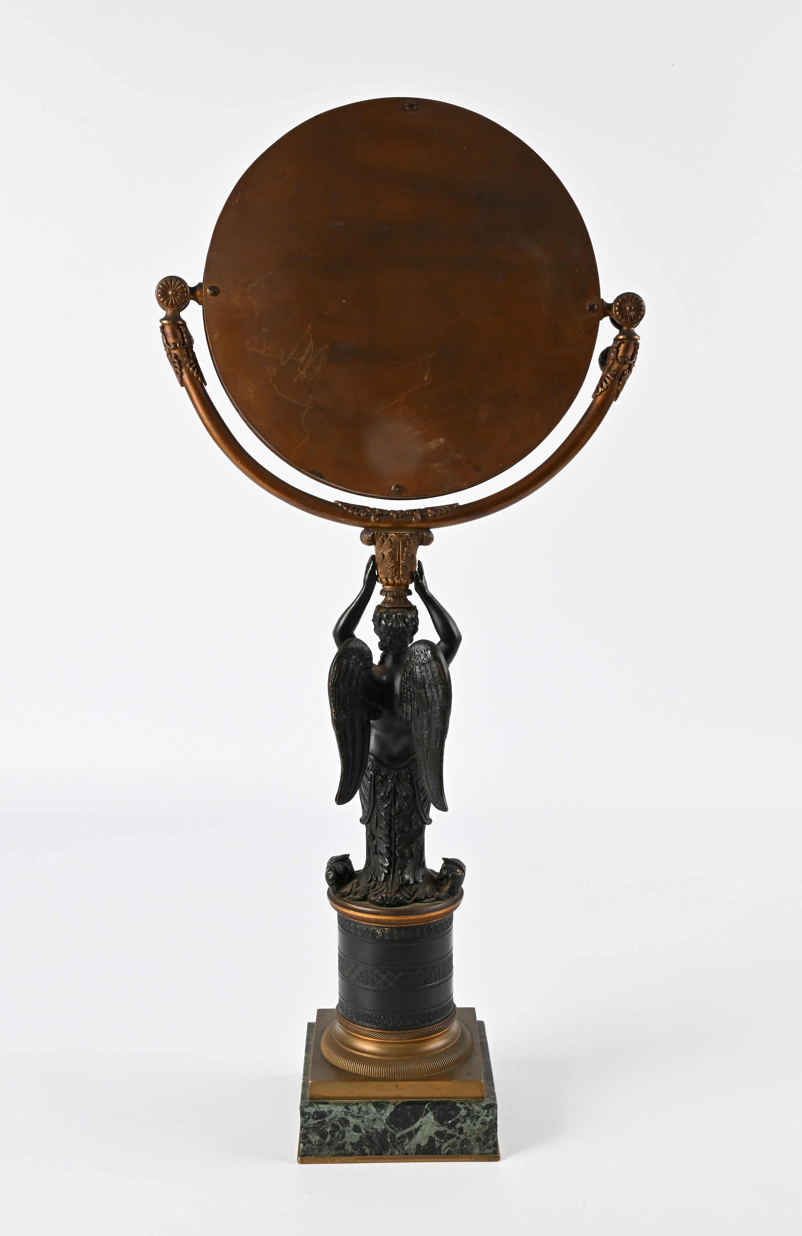 Specchierina da Toletta in Bronzo a Doppia Patina, Francia, Napoleone III