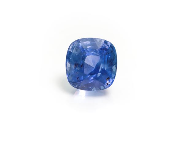 Zaffiro naturale ct. 5,06 in taglio cuscino
