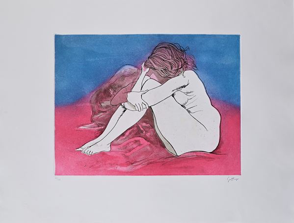 Renato Guttuso - Nudo di donna seduta