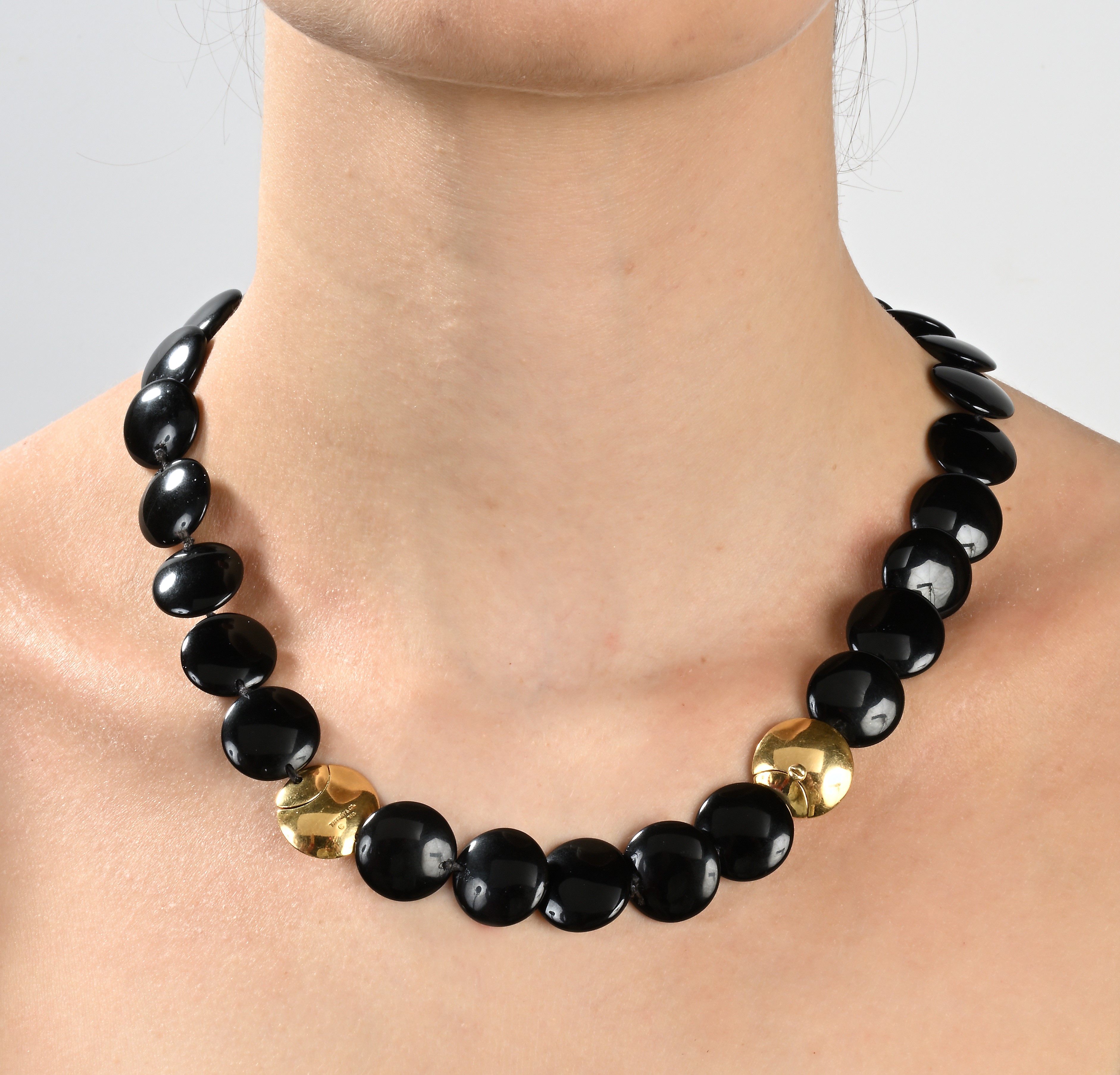 Tiffany, Collana in Oro e Onici