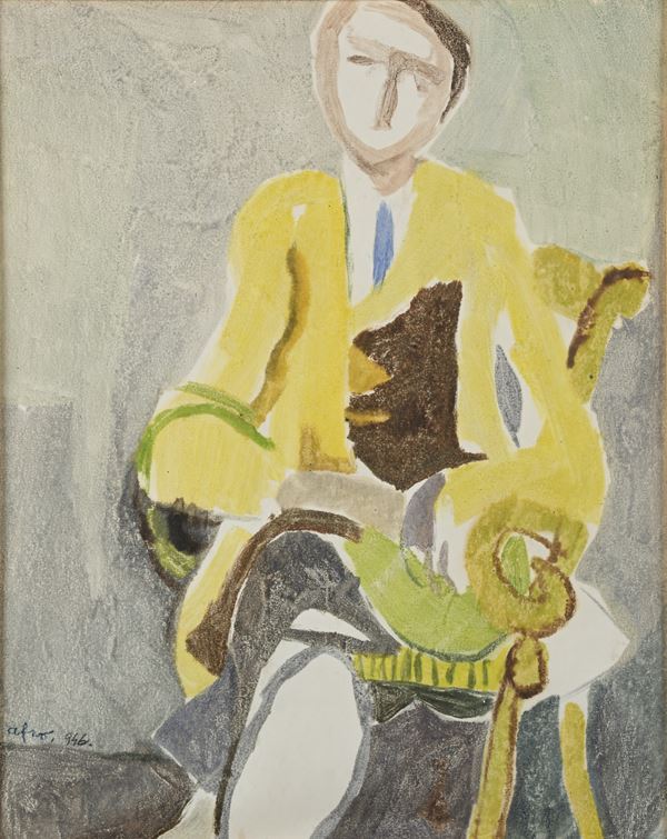 Afro Basaldella - Ritratto di uomo seduto