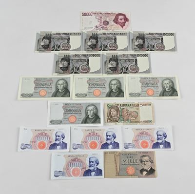 Lotto Cartamoneta Italiana: 1.000 Lire Verdi Decreto 14 Luglio e 28 Giugno 1962 Carli (3); 20 Mag...