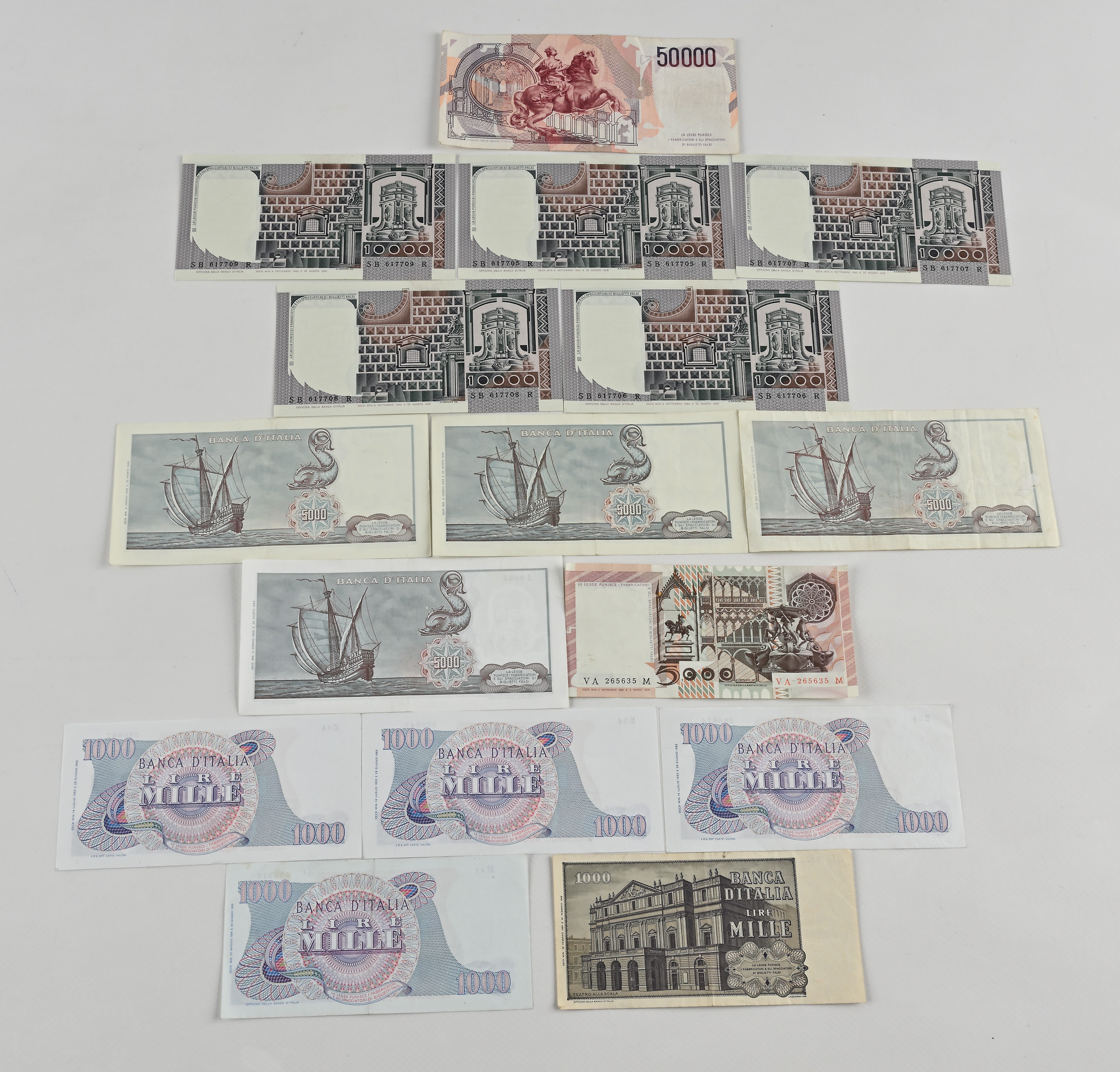 Lotto Cartamoneta Italiana: 1.000 Lire Verdi Decreto 14 Luglio e 28 Giugno 1962 Carli (3); 20 Mag...