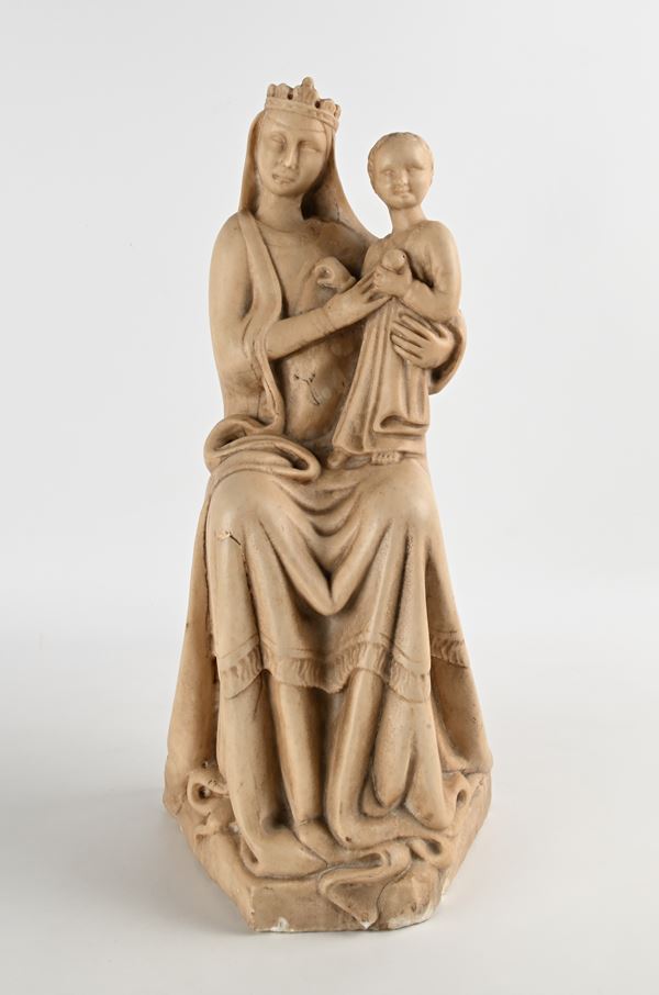Alceo Dossena - Madonna in trono col Bambino