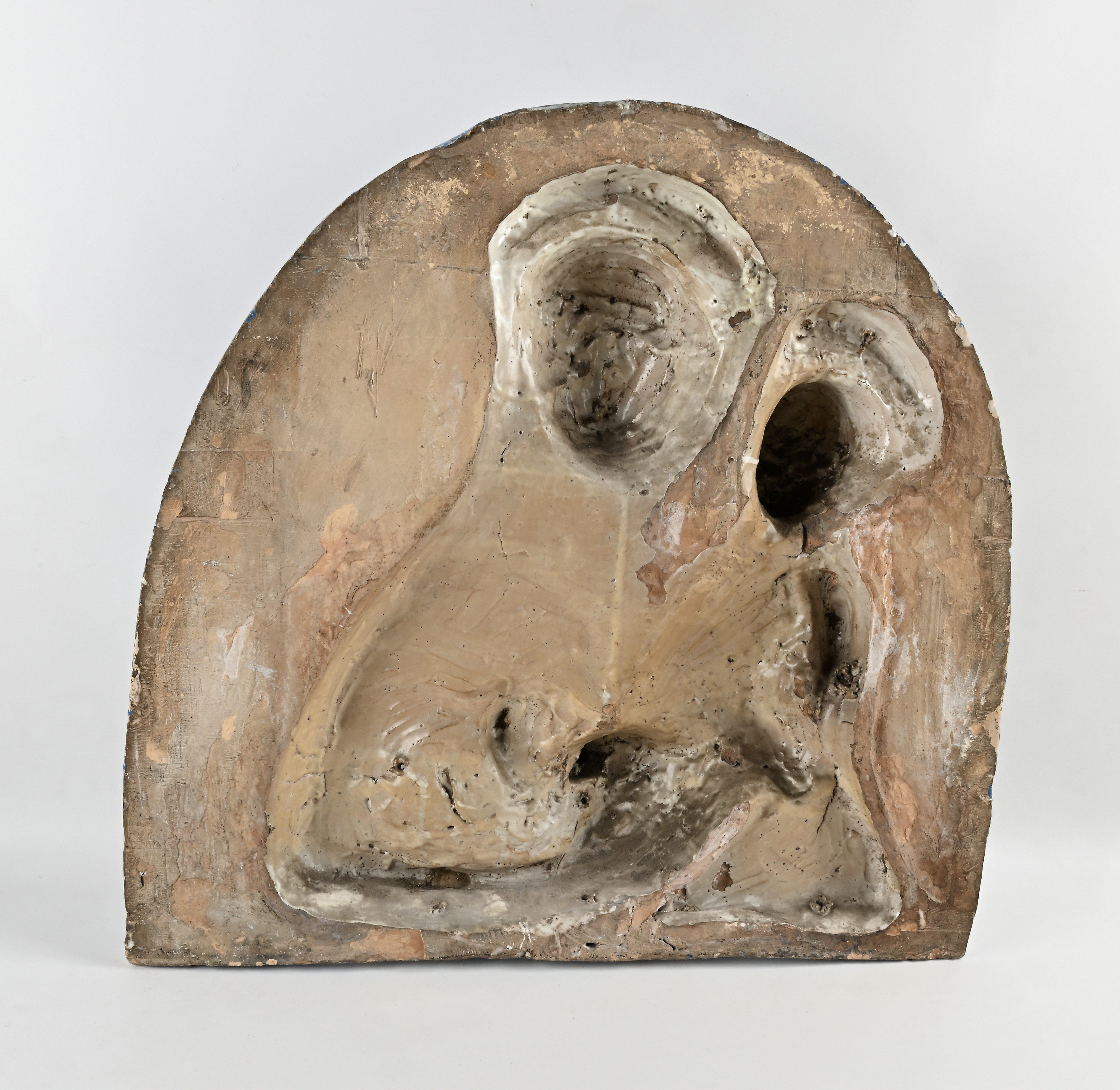 Placca Centinata Raffigurante Madonna Col Bambino, Manifattura Ginori, Fine del XVIII Secolo