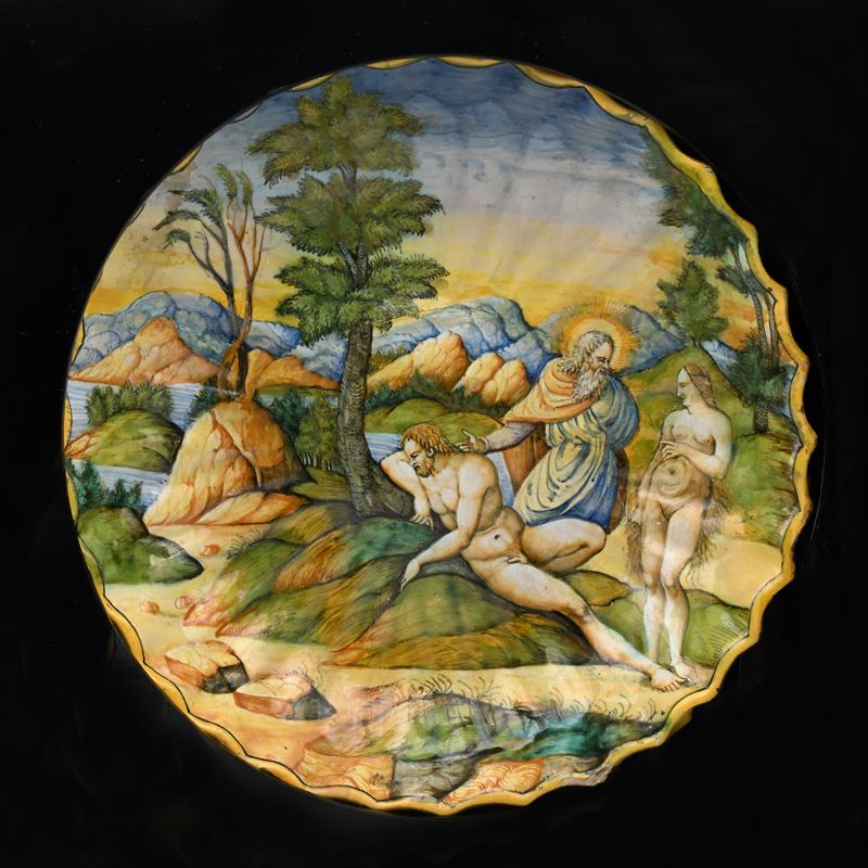 Crespina in Maiolica Policroma, Pesaro, Seconda Metà XVI Secolo
