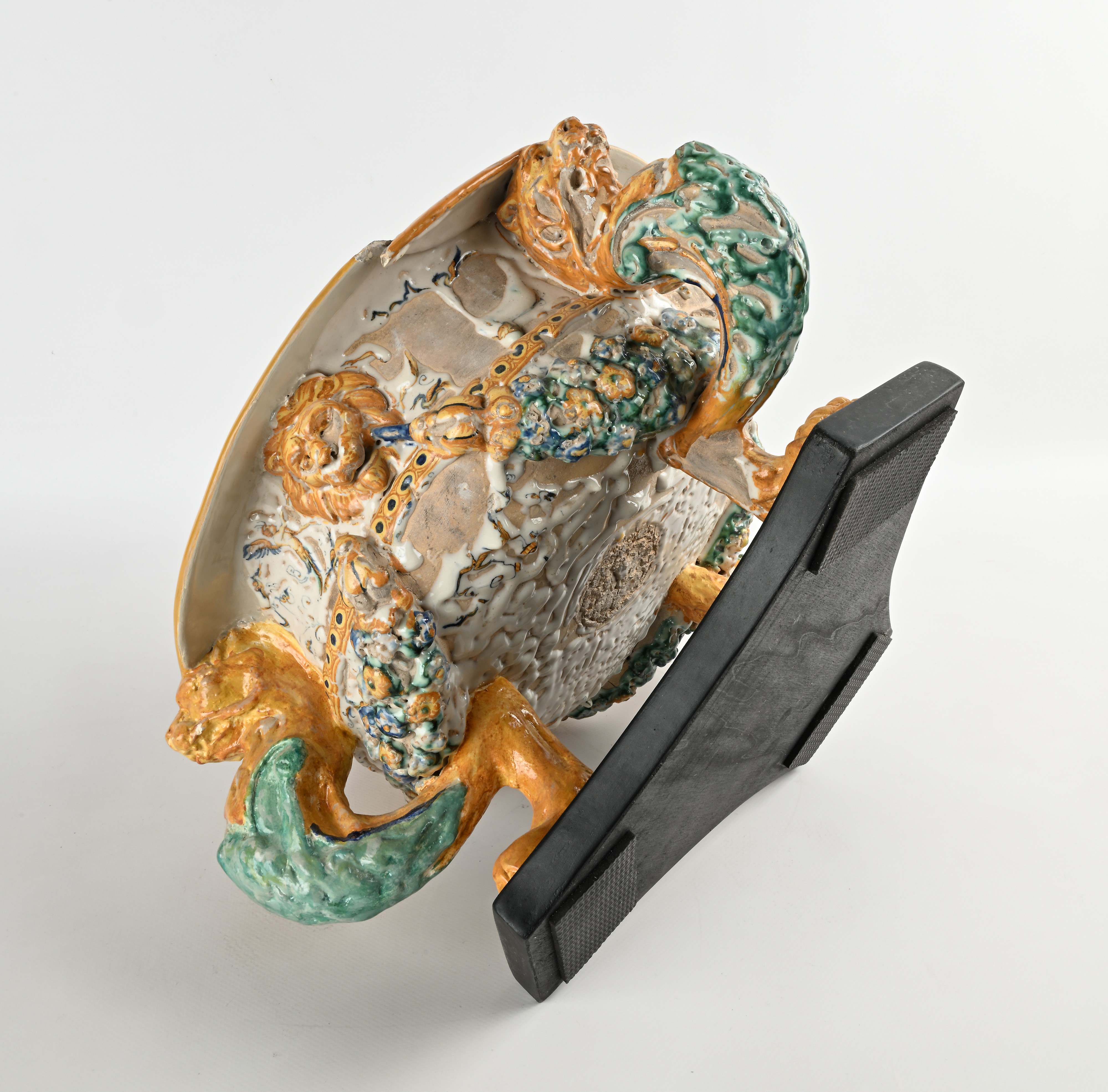 Rinfrescatoio Istoriato in Maiolica Policroma, Urbino, Metà XVI Secolo
