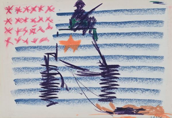 Aligi Sassu - La bella banderia - Vietnam