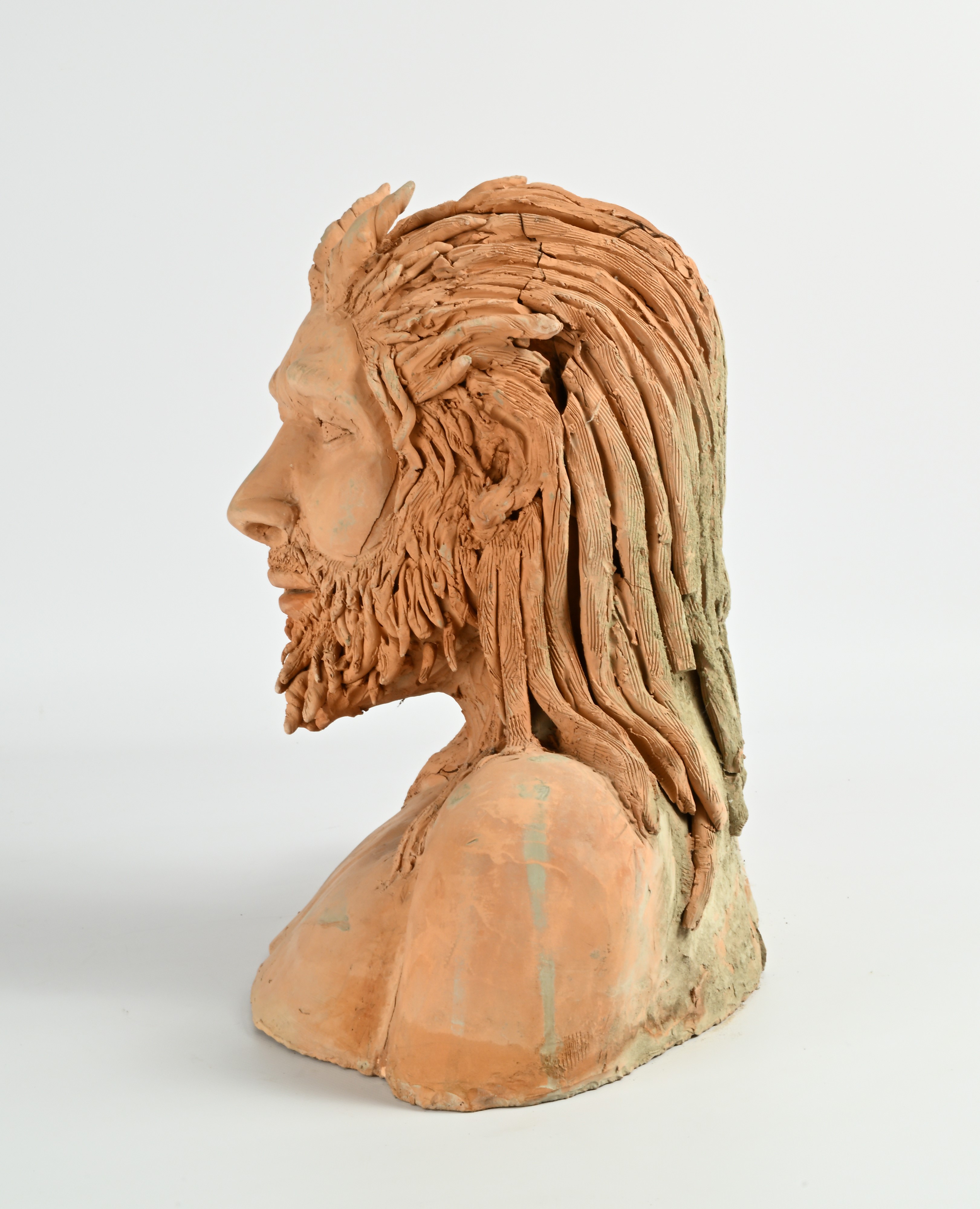 Busto di fauno, terracotta, XX secolo