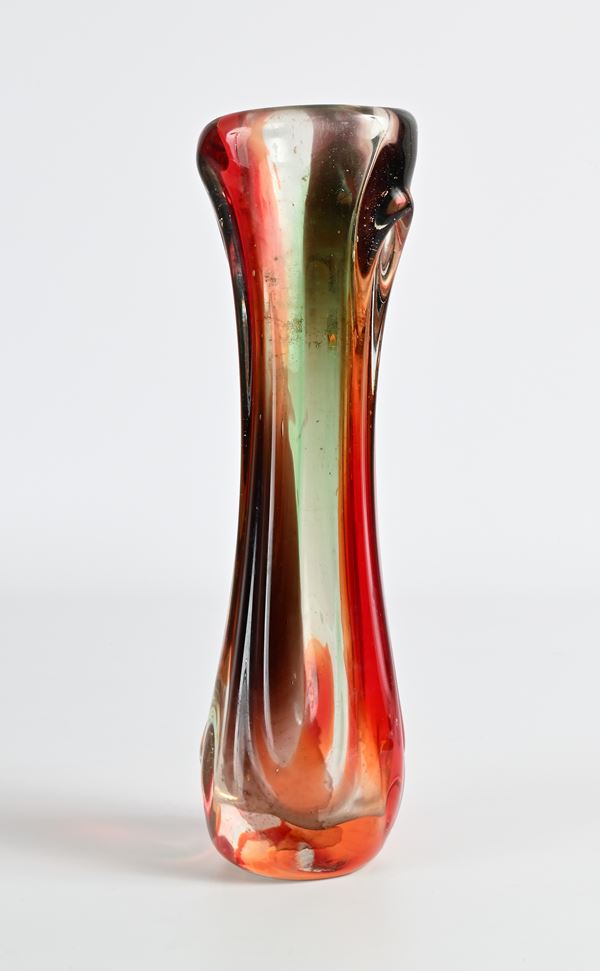 Vaso in vetro sommerso, XX secolo