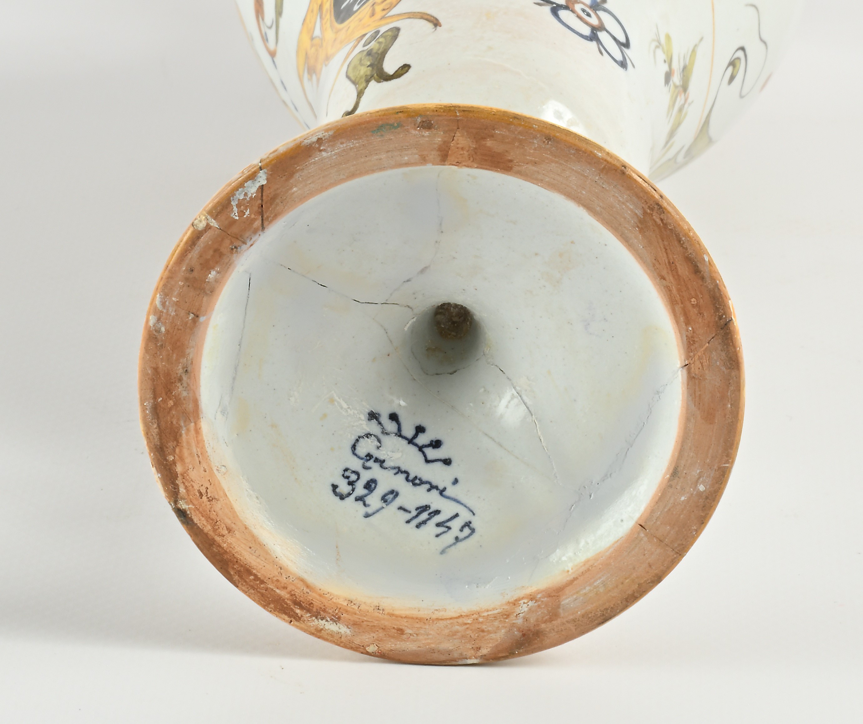 Versatoio in maiolica, manifattura Ginori di Doccia