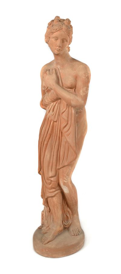Antonio Canova, Scultura da giardino raffigurante Venere italica, terracotta, XX secolo