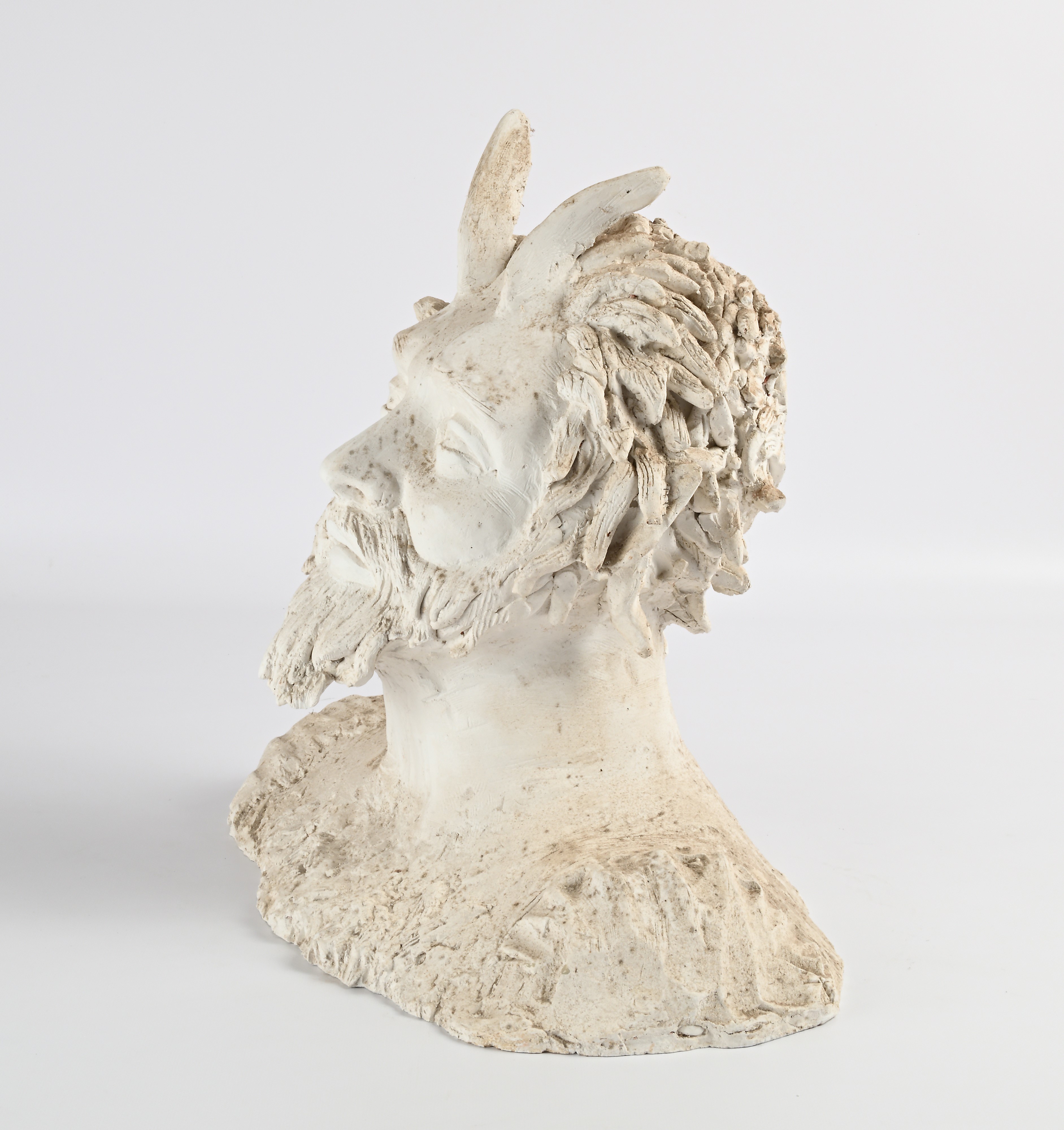 Busto di Fauno, gesso, XX secolo