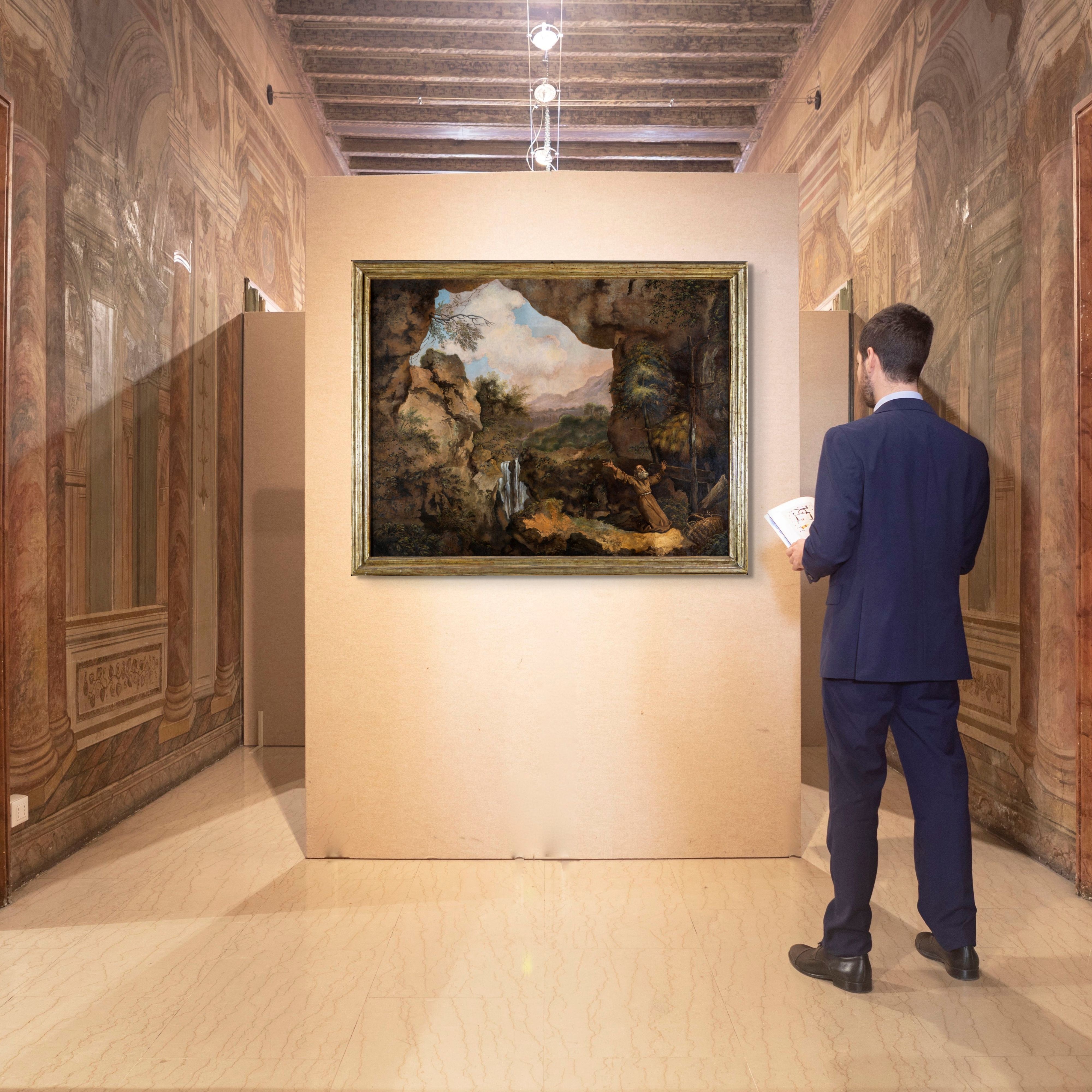 Eremita in una taverna rocciosa