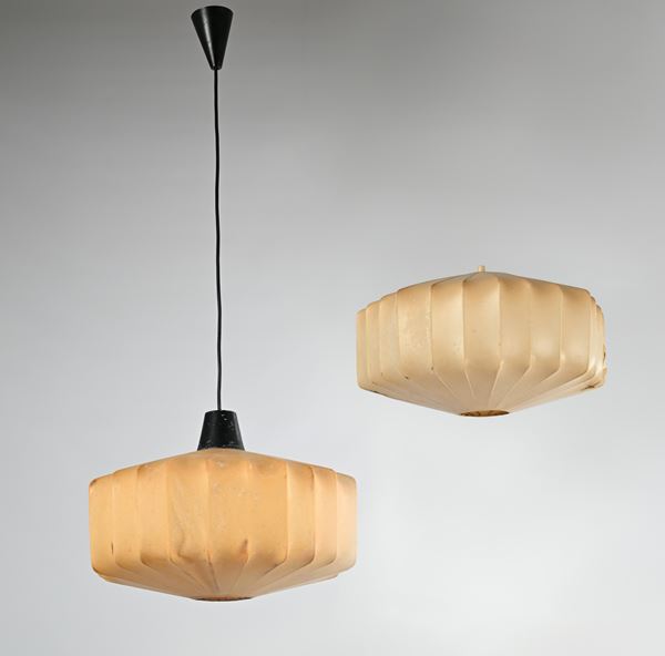 Coppia di lampade in Cocoon