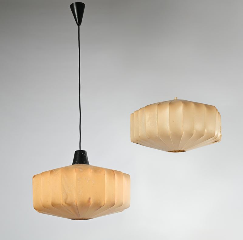 Coppia di lampade in Cocoon