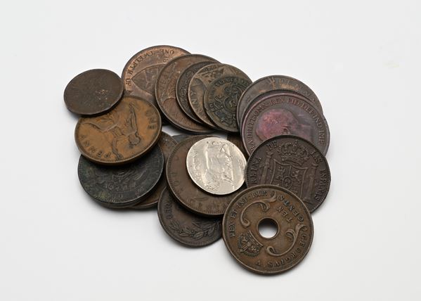Lotto monete metallo vile XVIII - XX secolo