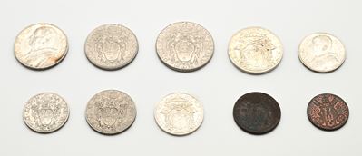 Serie 8 Valori Serie 1936 Pio XI; 5 e 10 Lire 1939 Sede Vacante Città del Vaticano