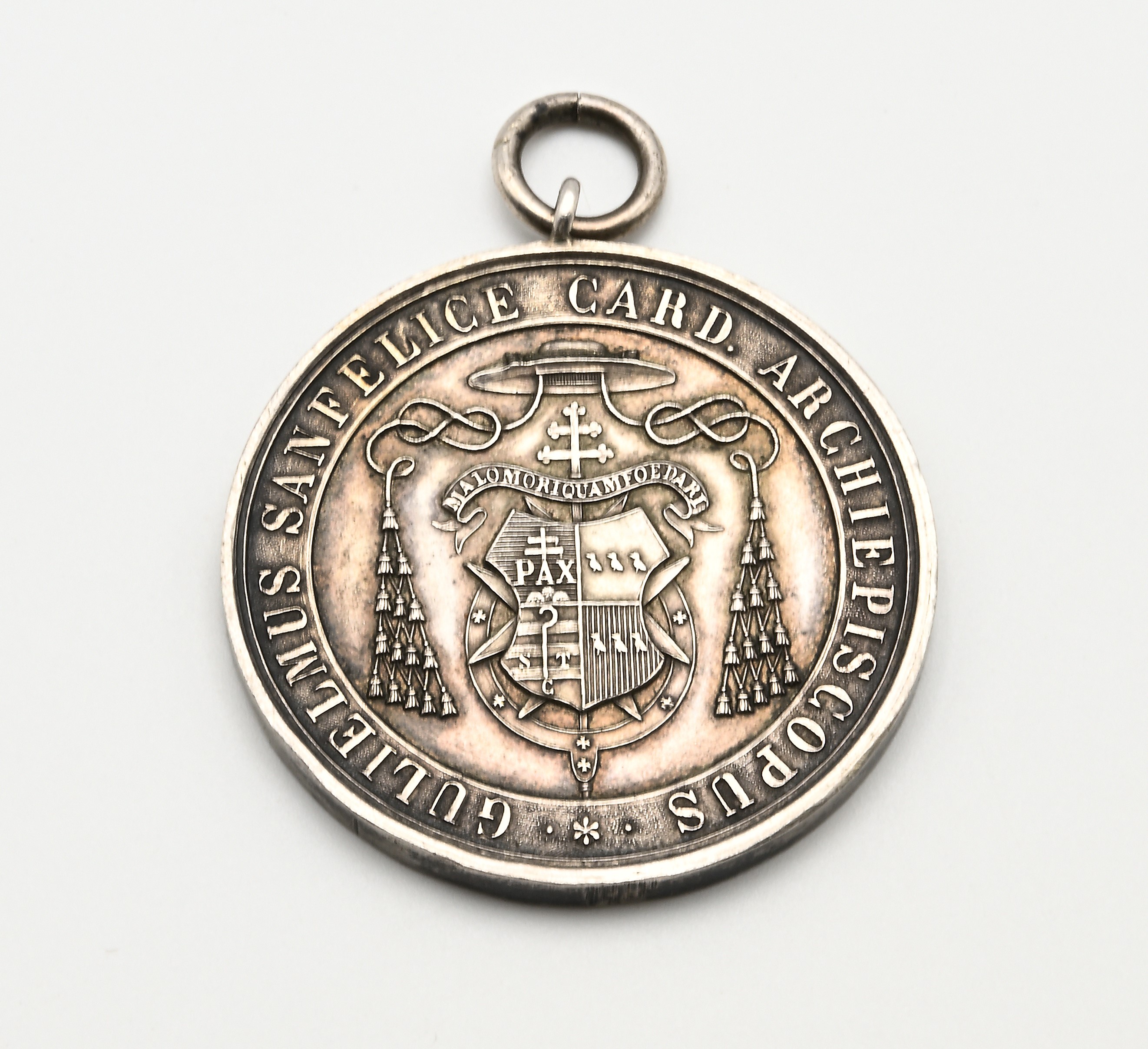 Medaglia Premio "virtù e Merito" in Argento del Lyceum Archiepiscopale Neapolis. Guglielmo Sanfel...