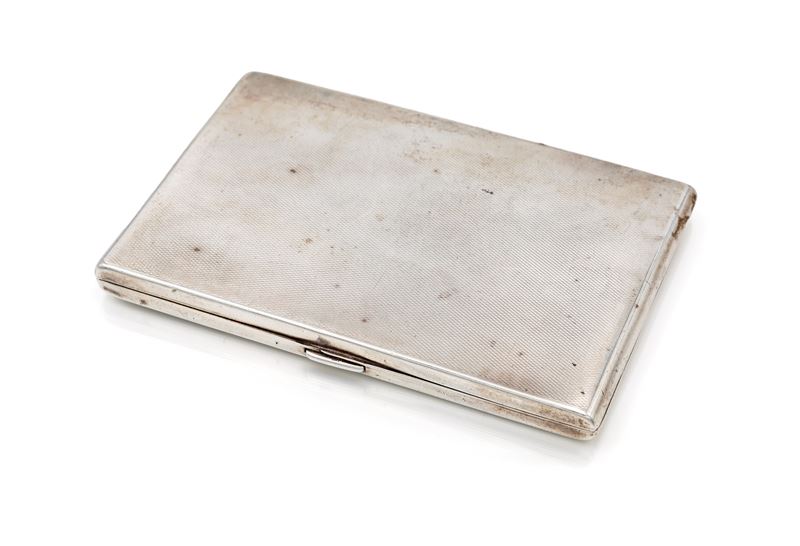 Portasigarette in argento, Londra 1936