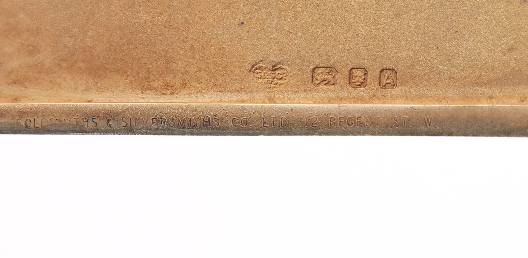 Portasigarette in argento, Londra 1936