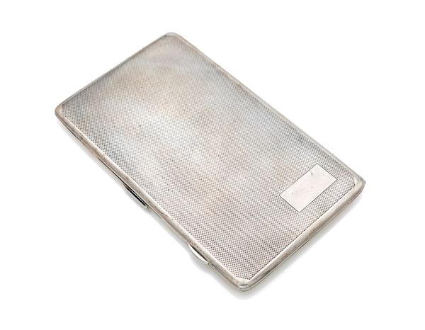 Portasigarette in argento, Birmingham 1936