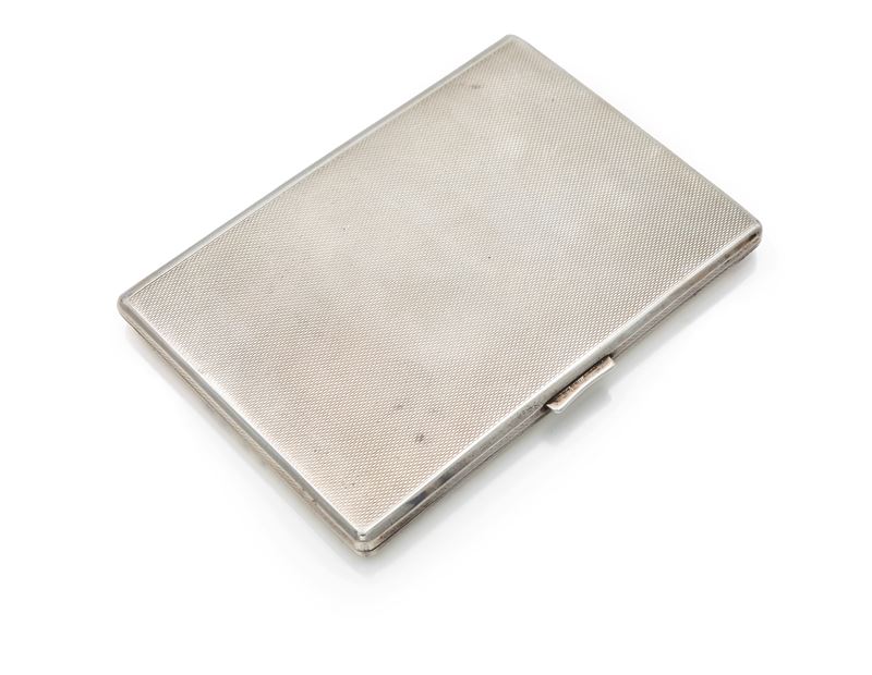 Portasigarette in argento, Birmingham 1936