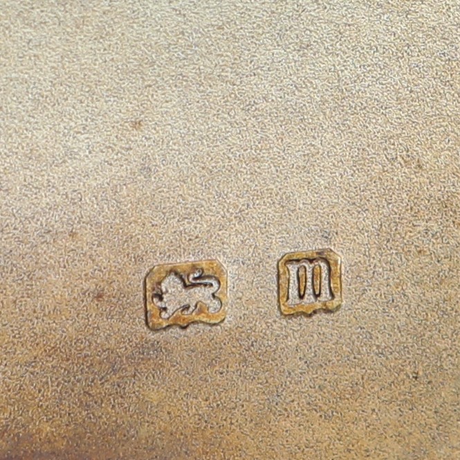 Portasigarette da tasca in argento, Birmingham 1911