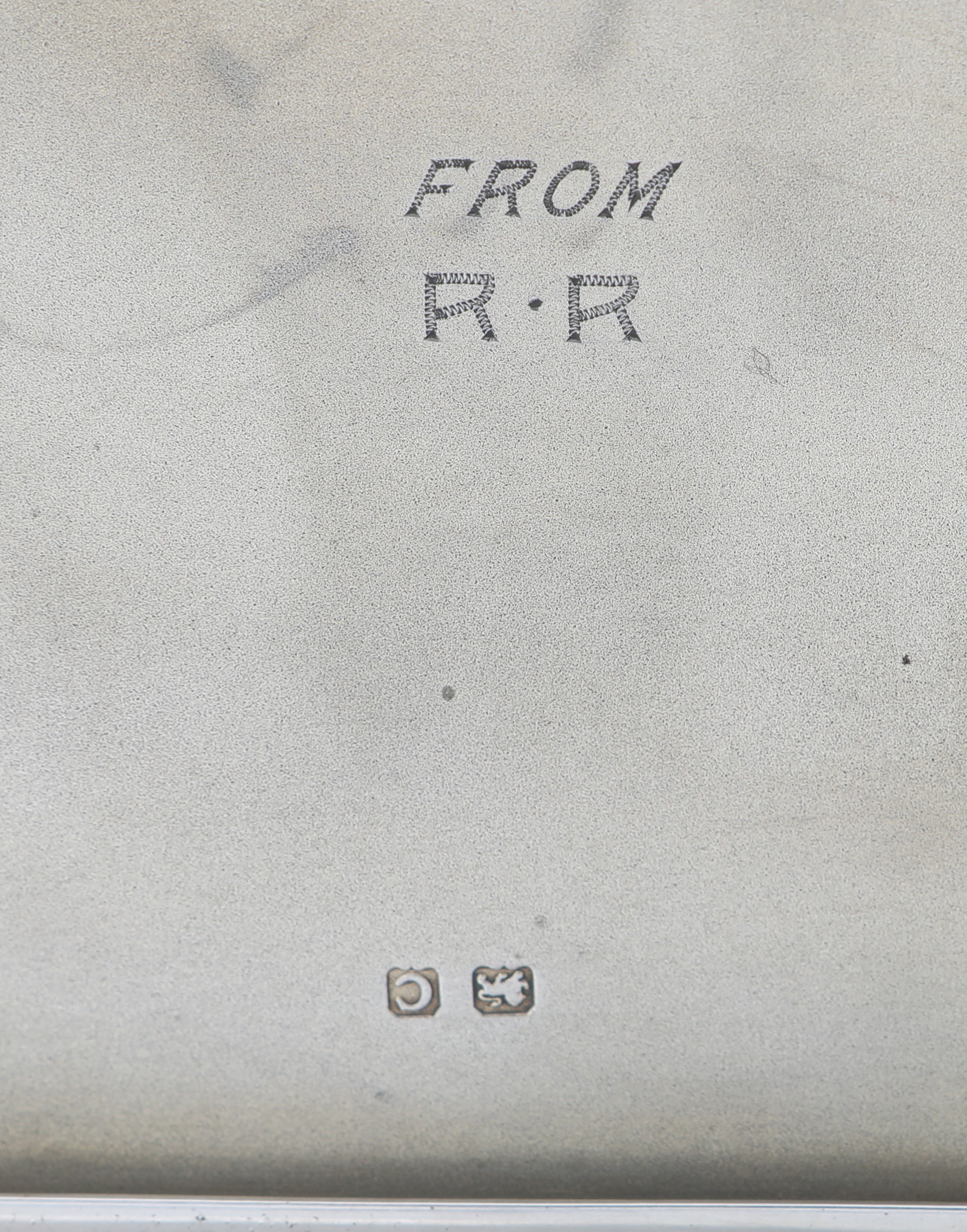 Portasigarette in argento, Birmingham 1927