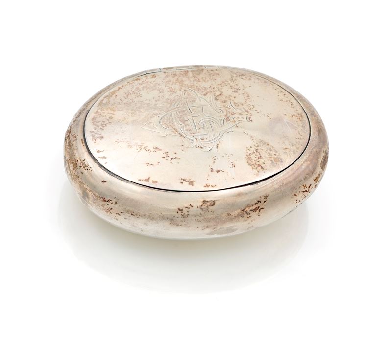 Tabacchiera a saponetta in argento, Birmingham 1906