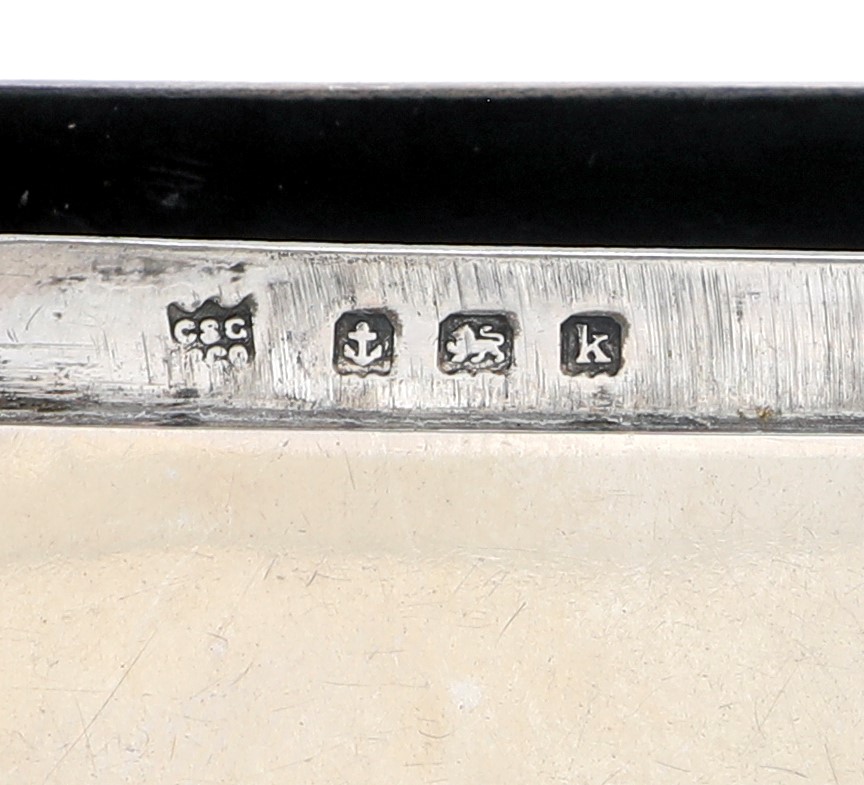 Portafiammiferi in argento, Birmingham 1934