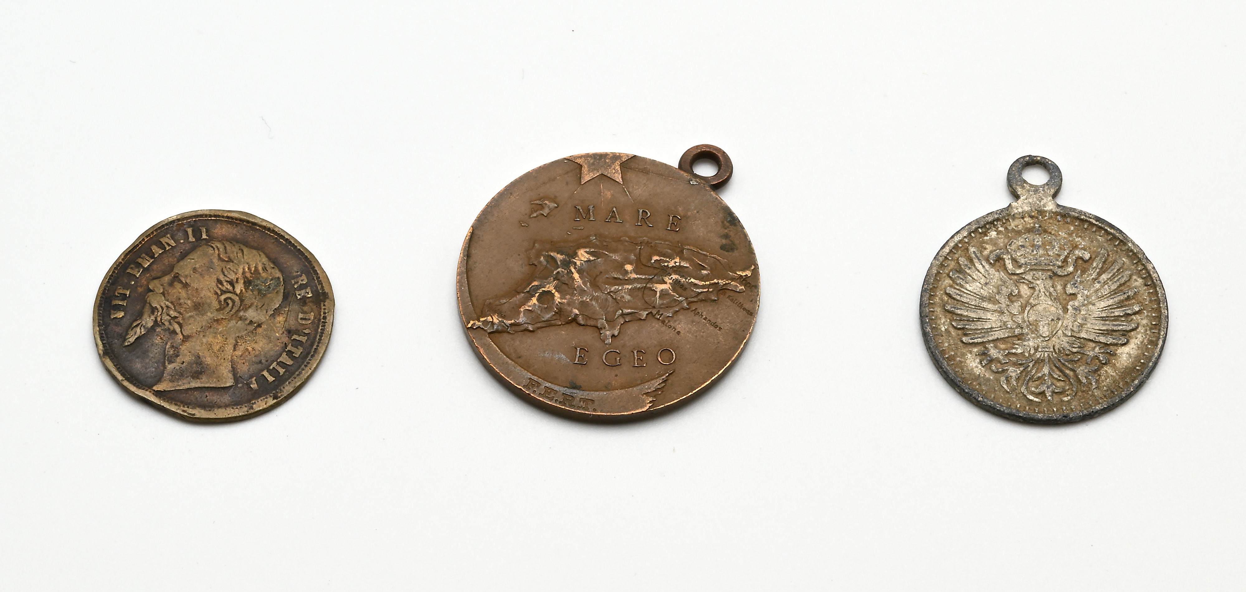 Distintivo in Bronzo 1912 - Vi Divisione Speciale "rodi-psithos" (diam MM 26) Vittorio Emanuele I...